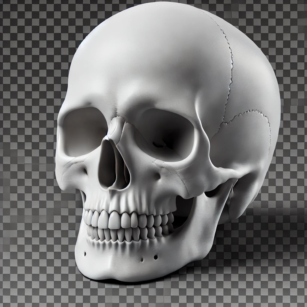 GIF of Rotating Skull